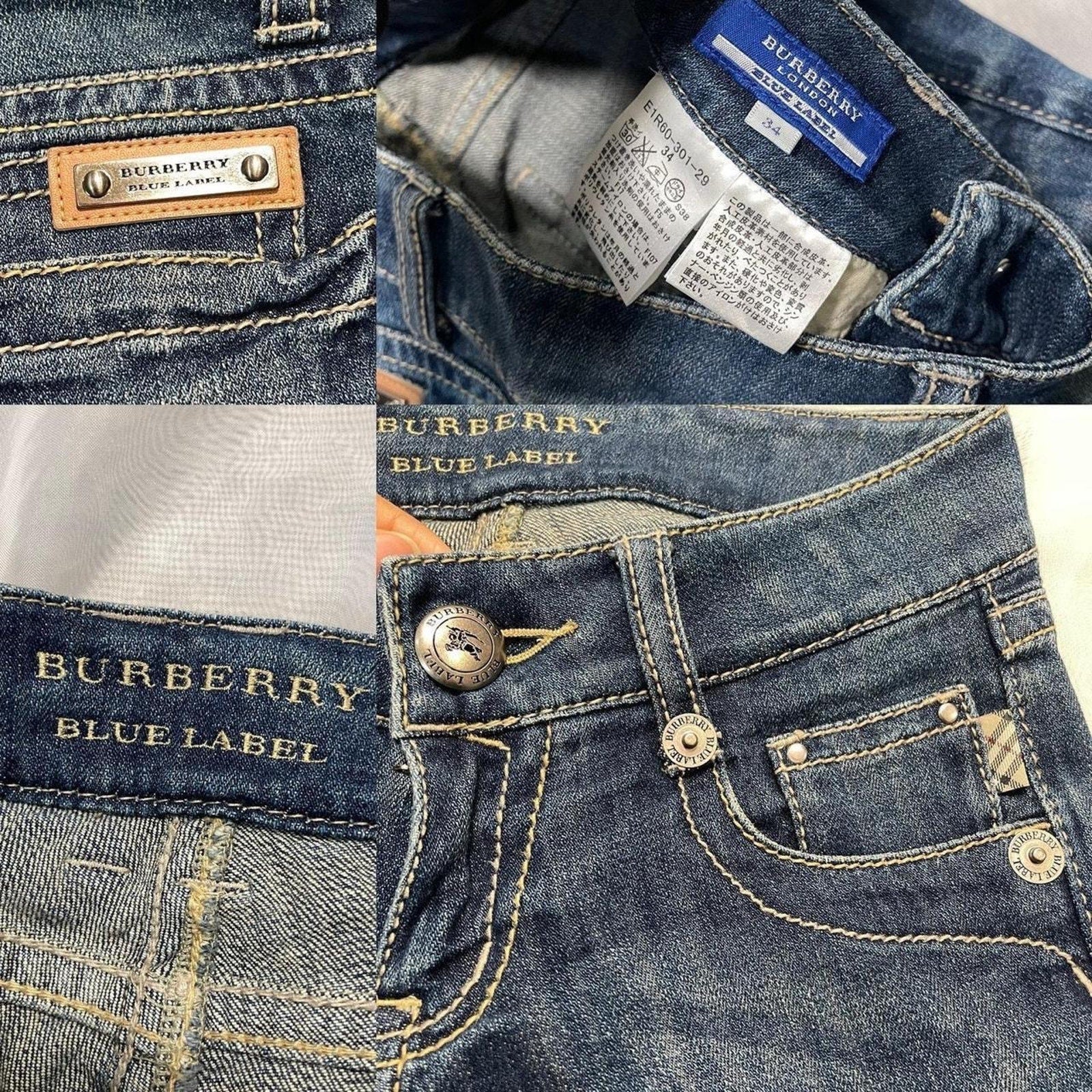 Burberry Denim Jeans capri low rise and straight fit (XS)