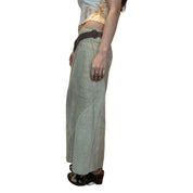 Vintage Real Suede Boho Midi Skirt (S/M)