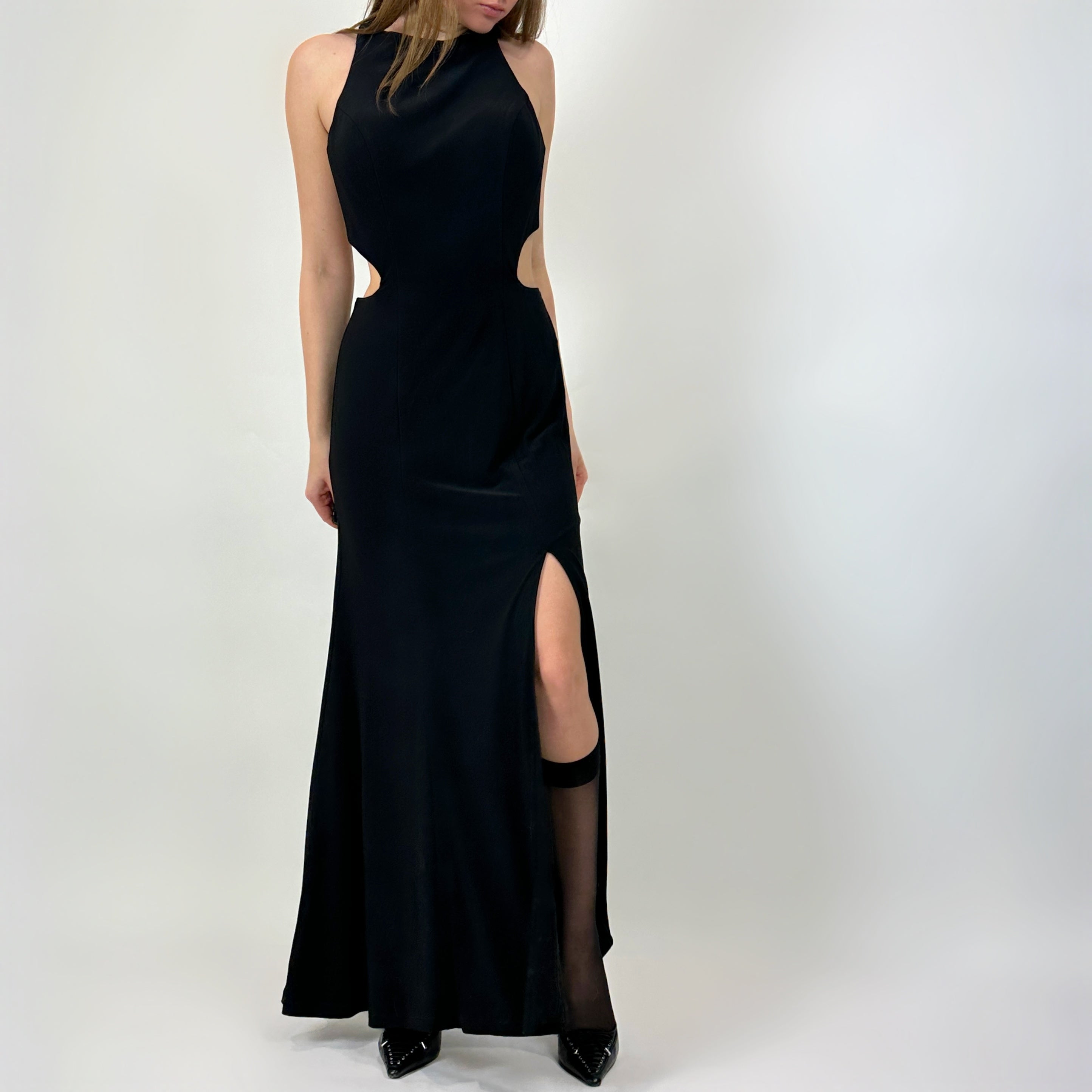 90’s Noir Cut Out Cage Gown (M)