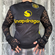 Manchester United Jersey Lace Elongated Sleeve Top (S-2XL)