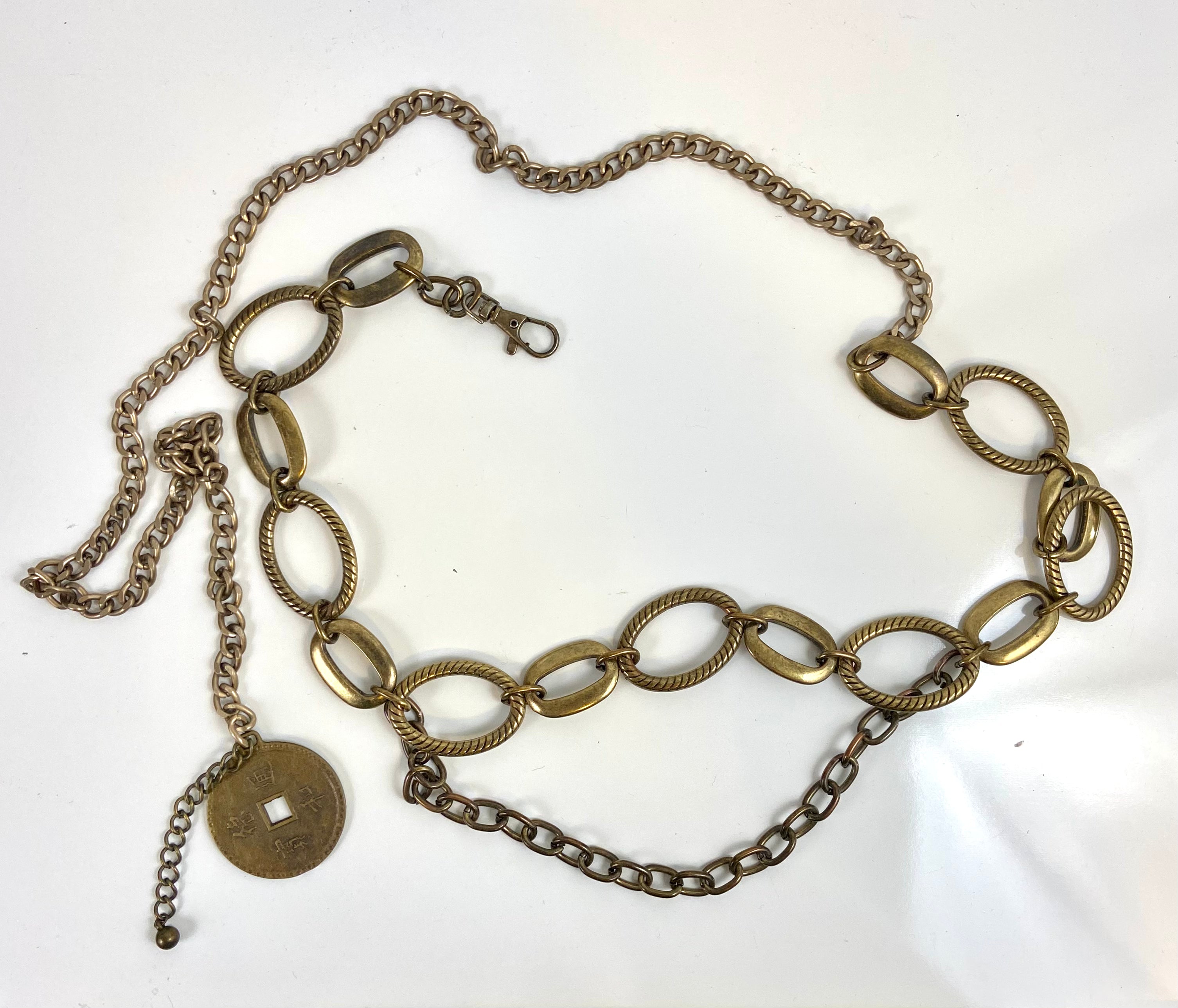 Bronze ton layered belt