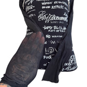 Y2K euro micro mesh layered top (S)
