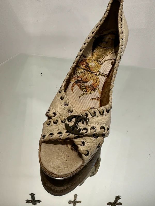 Vintage Just Cavalli Leather Stiletto Pumps (UK 5 US 7 EU 38)