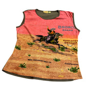 Vintage Cowboy Graphic Baby Tee (S/M)