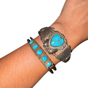 Vintage Turquoise & Silver Band