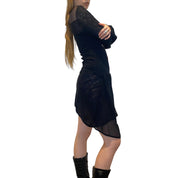 Save The Queen! Black Mesh Dress (S)