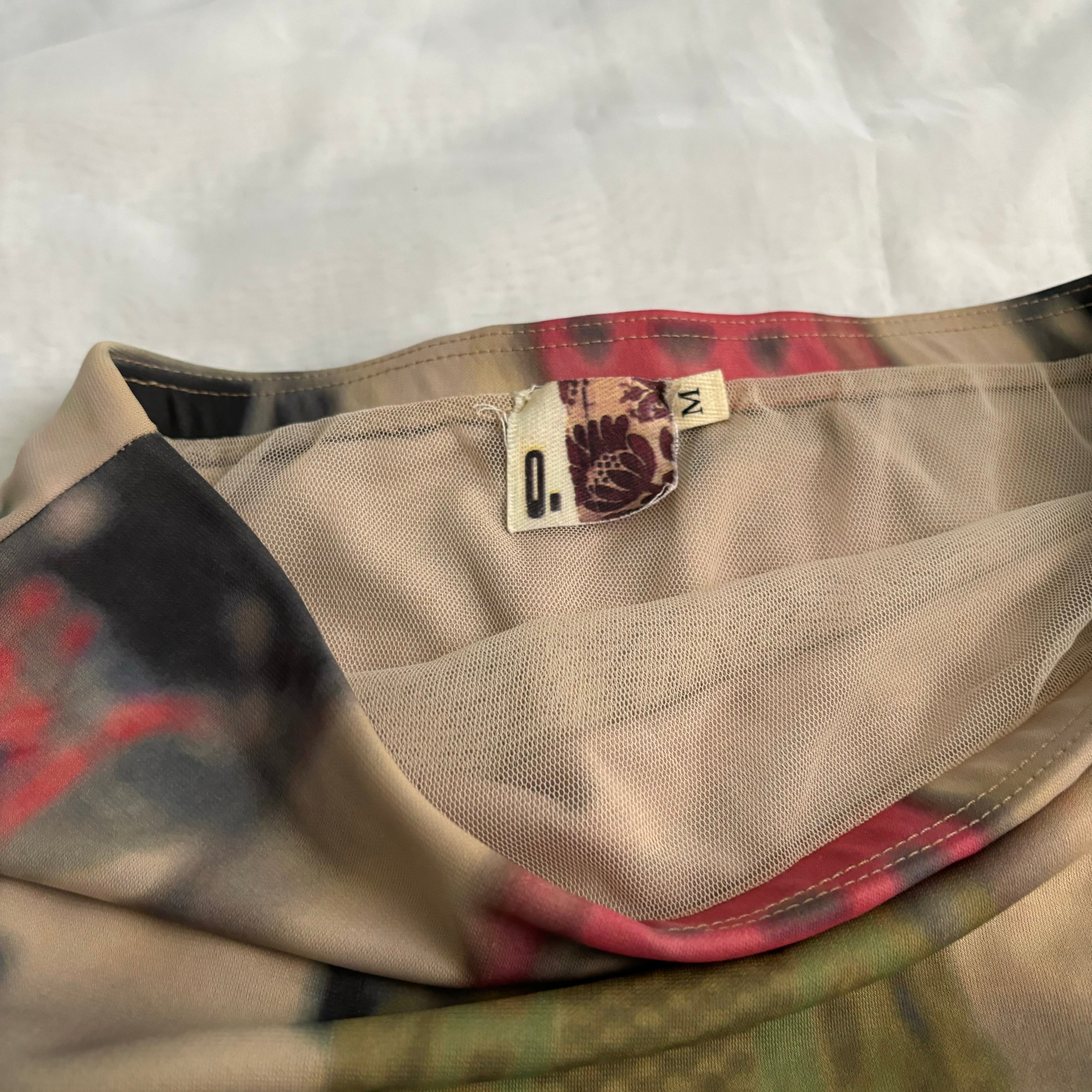Vintage Italian Car Print Skirt (S)