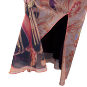Rare Y2K Just in time mesh movie artwork graphic midi skirt (S/M)