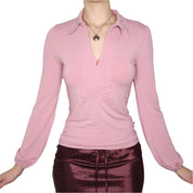 Y2K MORGAN DE TOI Pink Blouse (S/M)