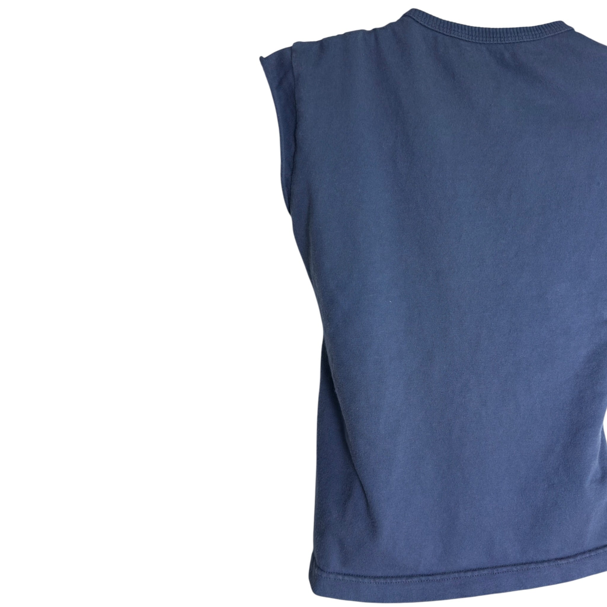 vintage Fake London Genius panelled asymmetric tank top (S)