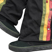 Y2K L.A.M.B. Zeyn Tex Canvas Rasta Boots (7.5)