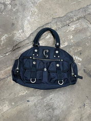 Vintage George Gina Lucy Navy Shoulder No No Bag