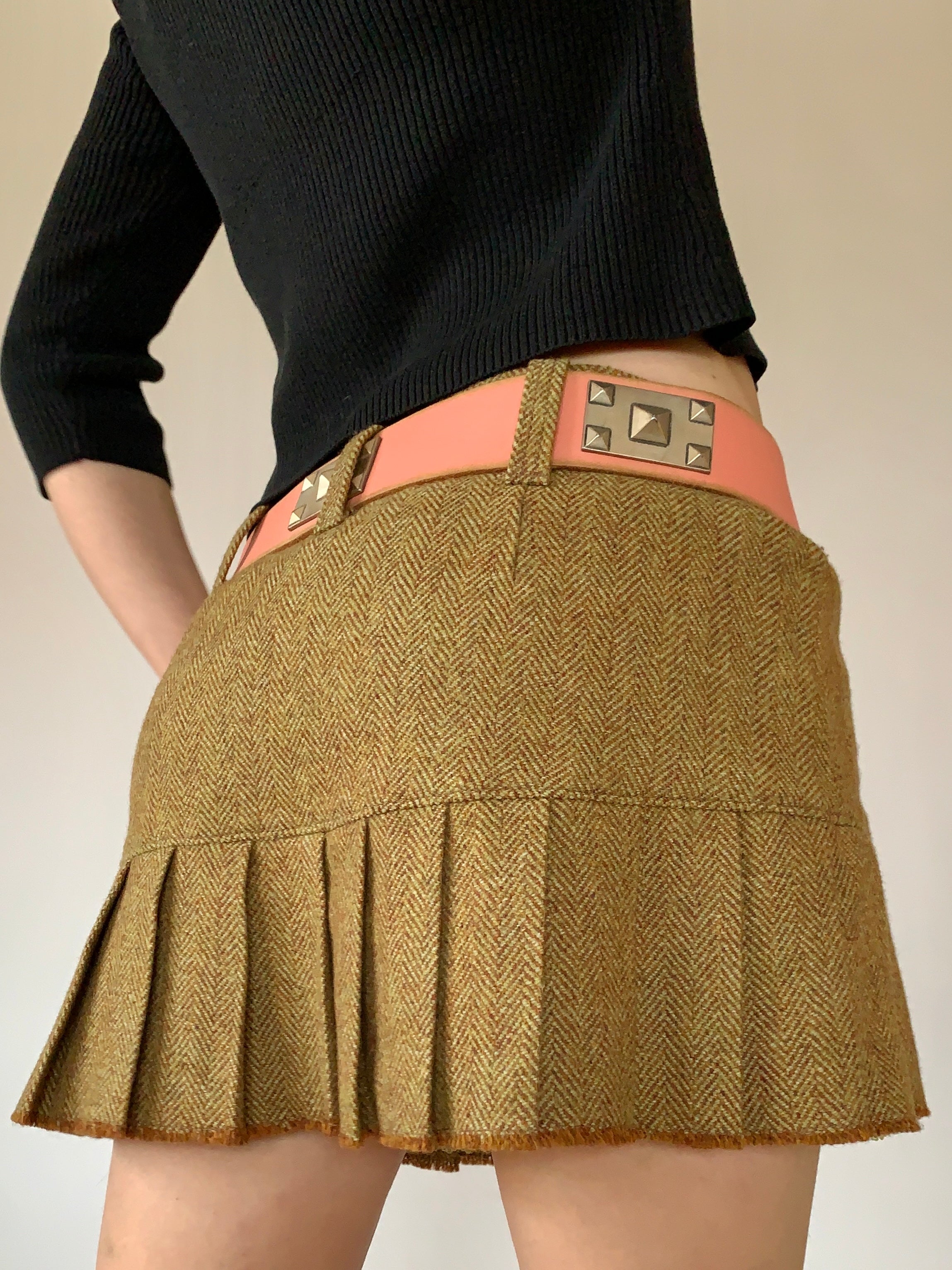 Coral Leather Belt (M)