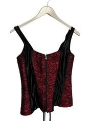 Marooned zip up corset tank - medium