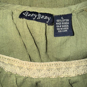 Early 2000s Bell Sleeve Crop Top (M/L)