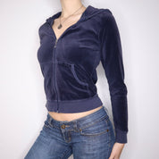 Y2K JUICY COUTURE Navy Zip Up Jacket (M/L)