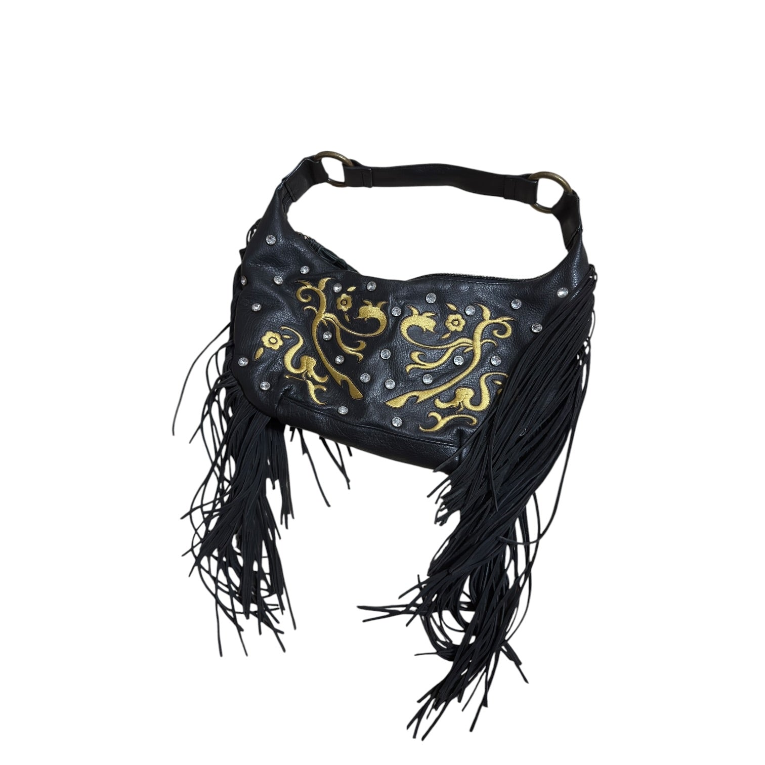 Carlos Falchi fringe boho bag