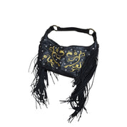 Carlos Falchi fringe boho bag