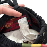 Y2K L.A.M.B. Zeyn Tex Canvas Rasta Boots (7.5)