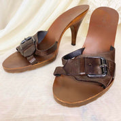 Fendi 2000s Buckle Mules (8.5)