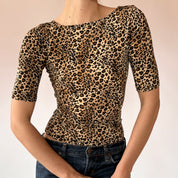 90s Leopard Top (XS/S)