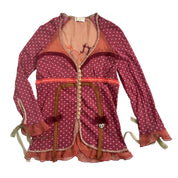 Italian Designer Polka Dot Top (S)