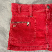 Miss Sixty red corduroy mini skirt (S/M)