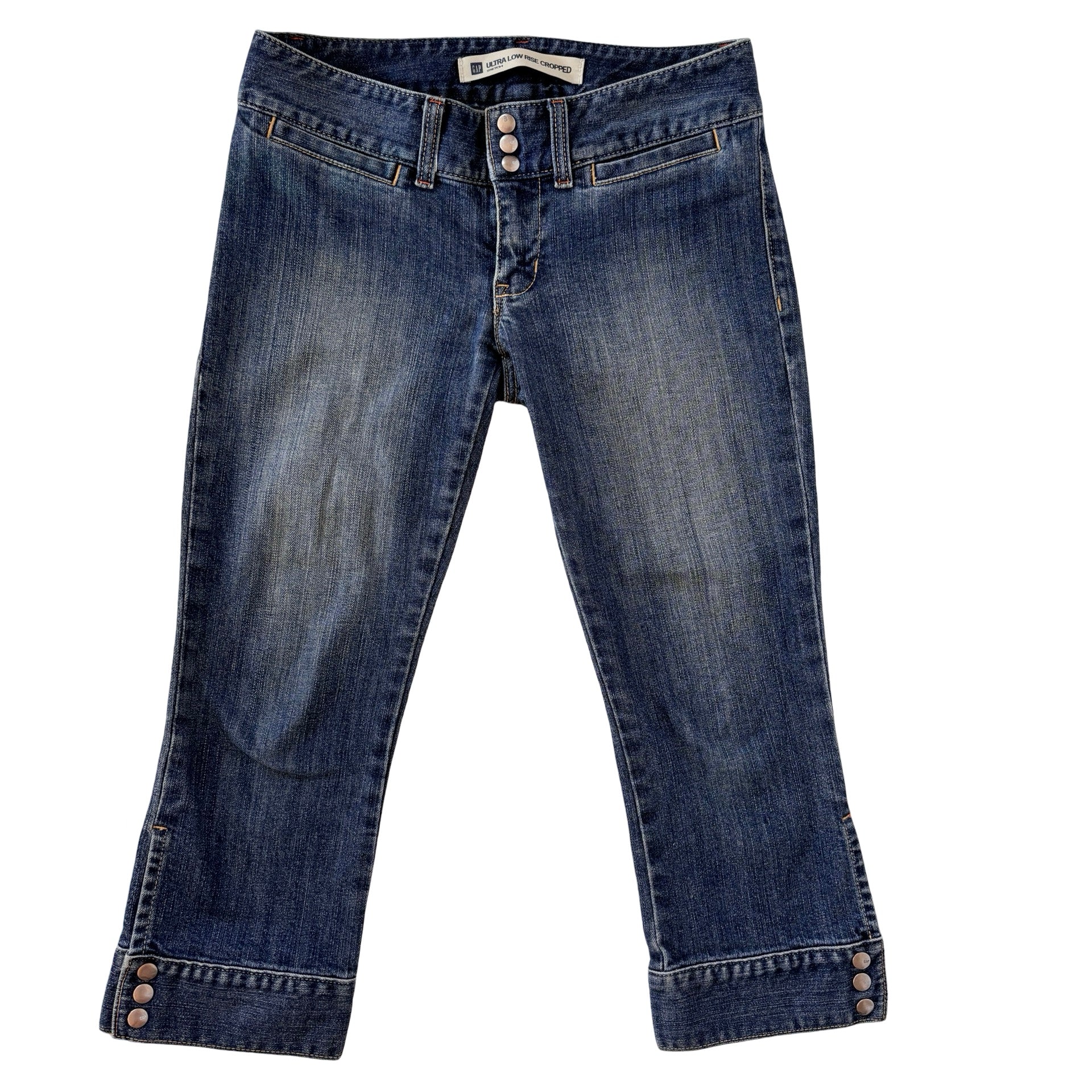 Y2K Low Rise Denim Capris (S)