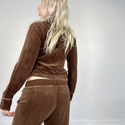 DKNY Chocolate Velour Tracksuit (S/M)