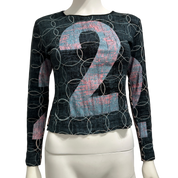 Vintage Custo Barcelona Motif Long sleeve Top (S)