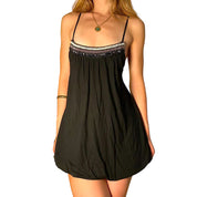 2000’s mini black bubble dress - small