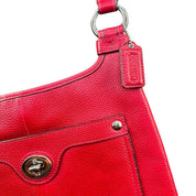 Coach Red Leather Crossbody Bag
