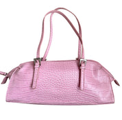 Bisous Bisous Croc Embossed Shoulder Bag