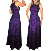 90s Whimsigoth Floral Gown (S)