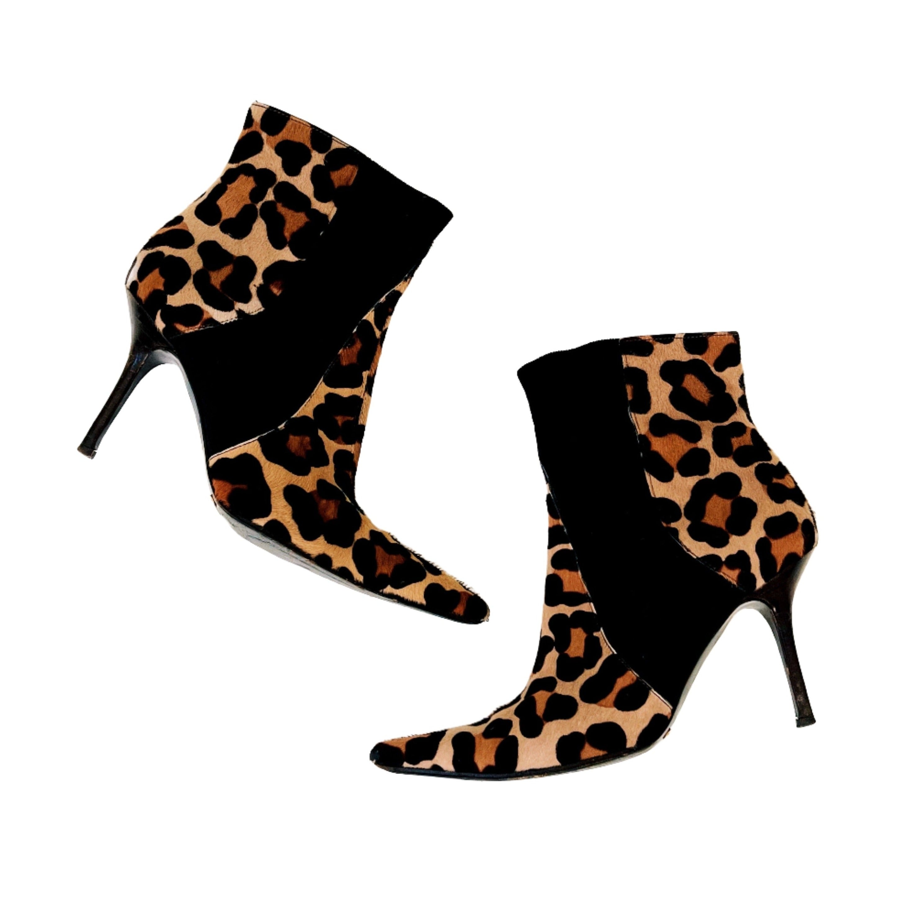 D&G Leopard Stiletto Booties (6/36)