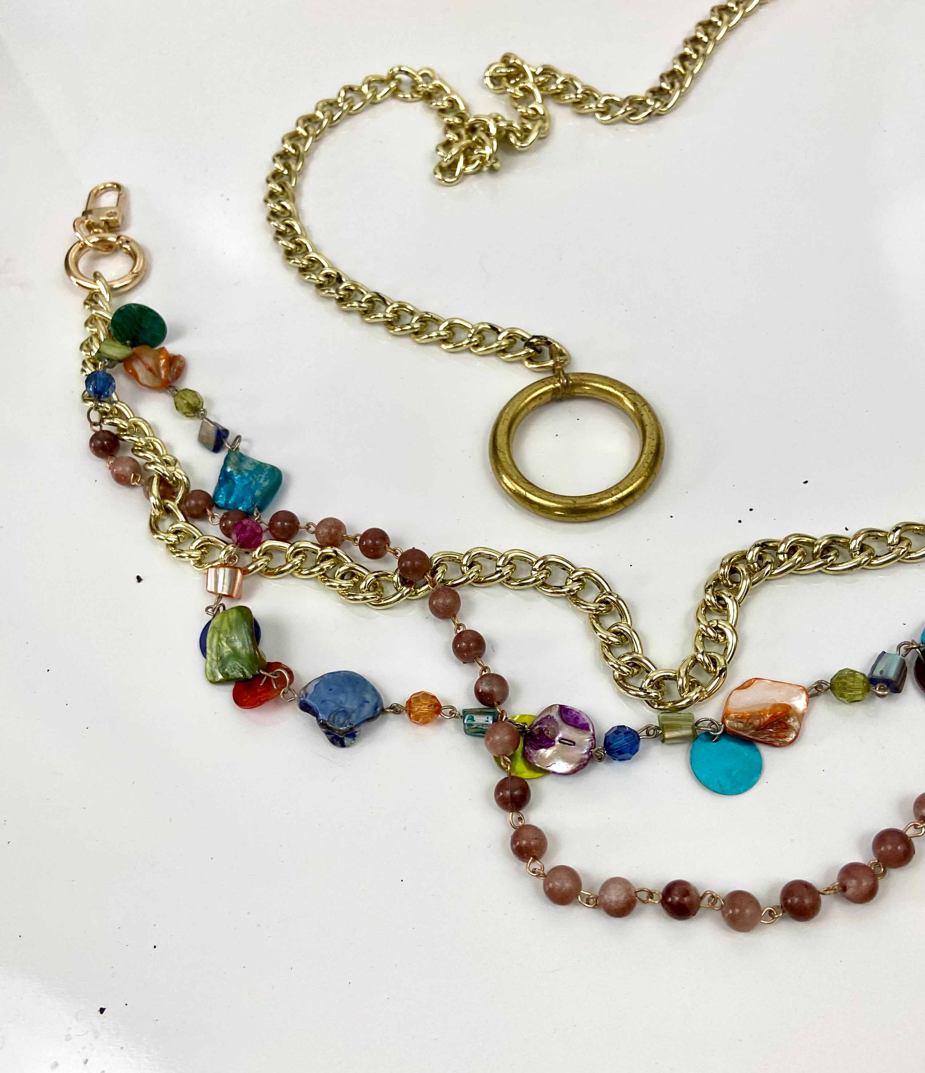 Layers of chains belt