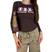 “Monkey Gang” French Vintage Graphic Long Sleeve (XS)