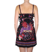 Y2K ANNA SUI Silk Floral Mini Dress (XS)