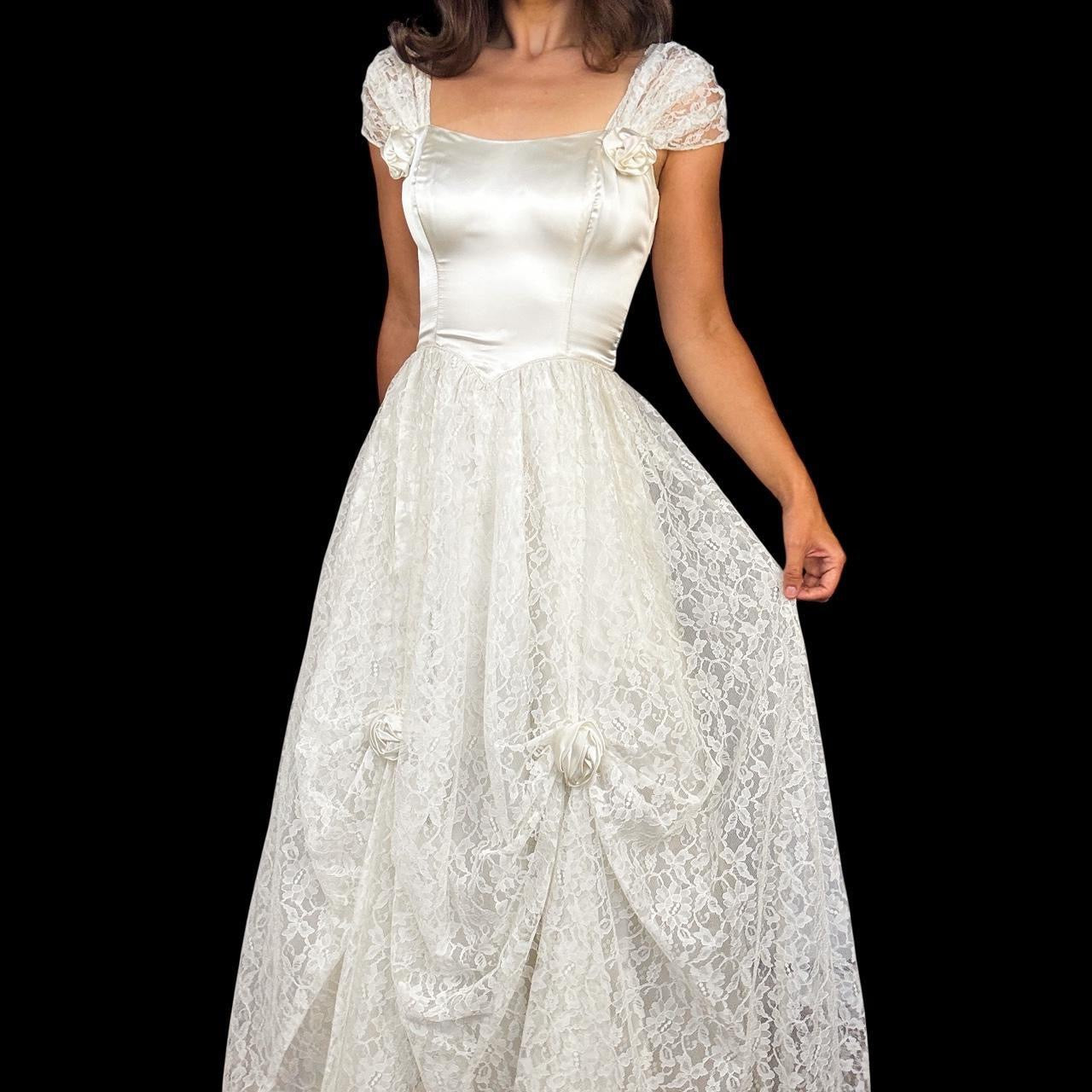 Vintage Gunne Sax Wedding Gown (XS/S) – Holy Thrift