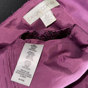 Vintage Orchid Silk Jacquard Top (L)