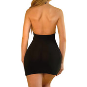 90’s grommet halter mini dress