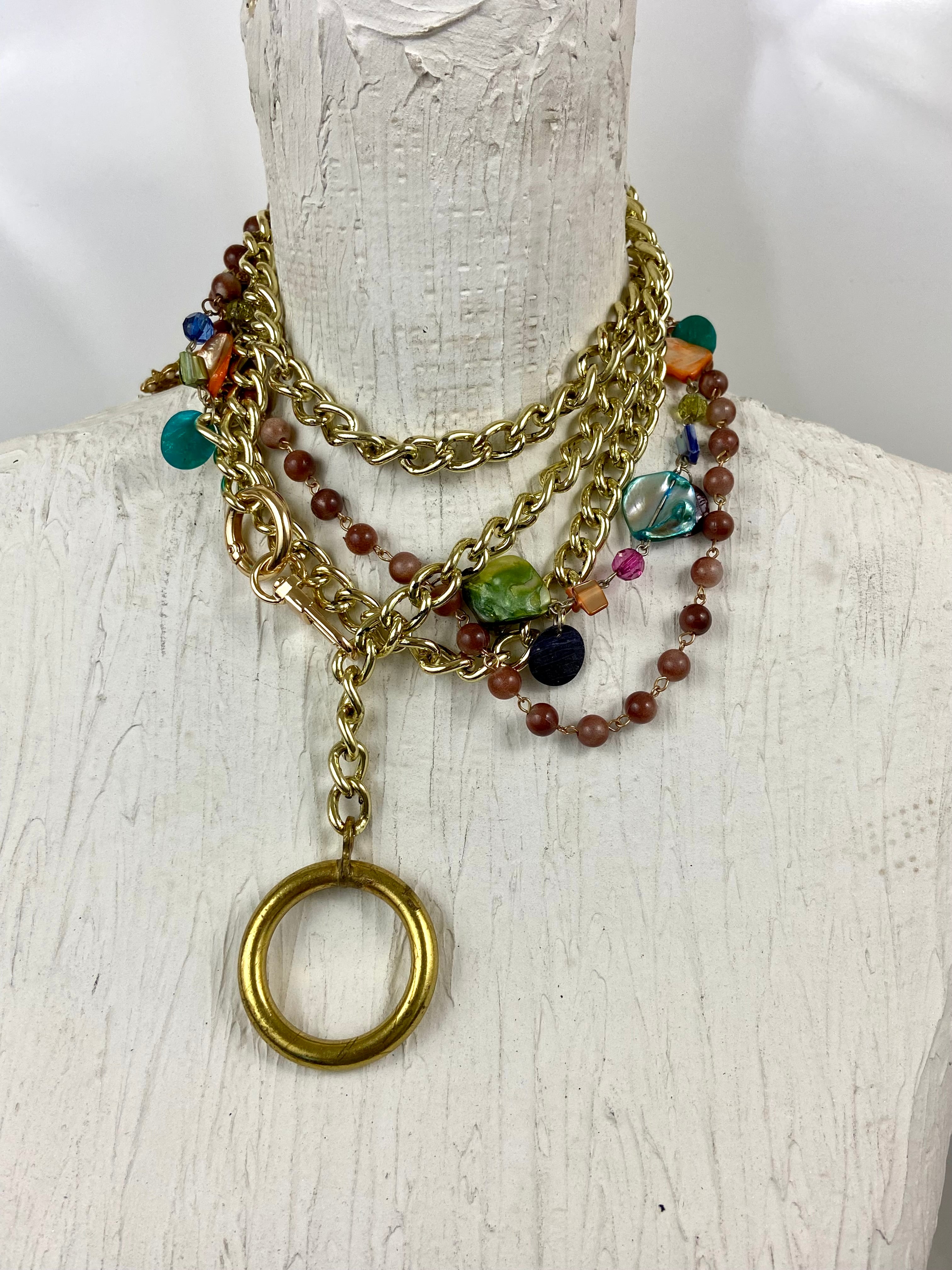 Layers of chains belt