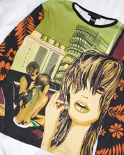 Custo Barcelona “Last Kiss” Long Sleeve Top