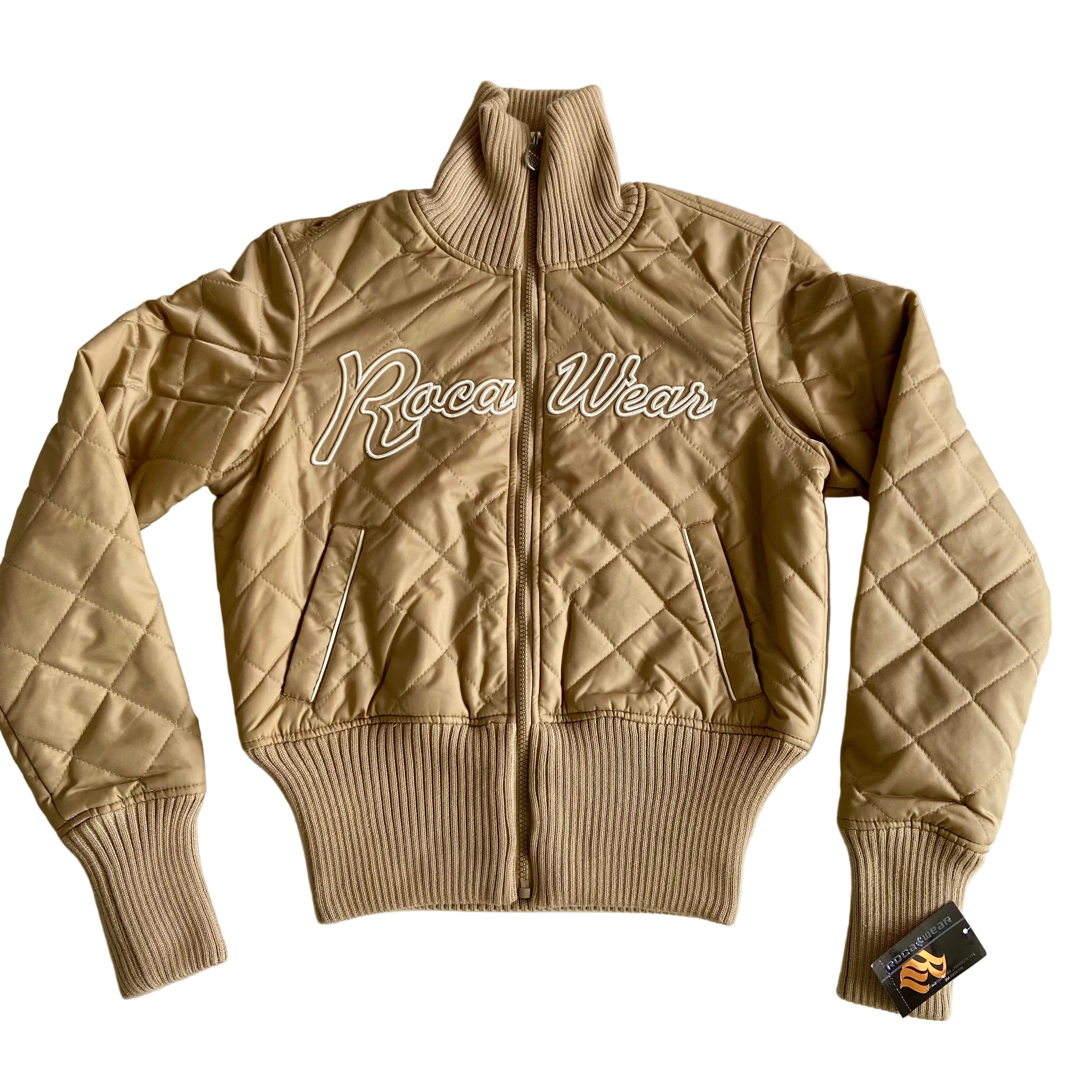 Y2k Rocawear Beige Puffer Jacket (S)