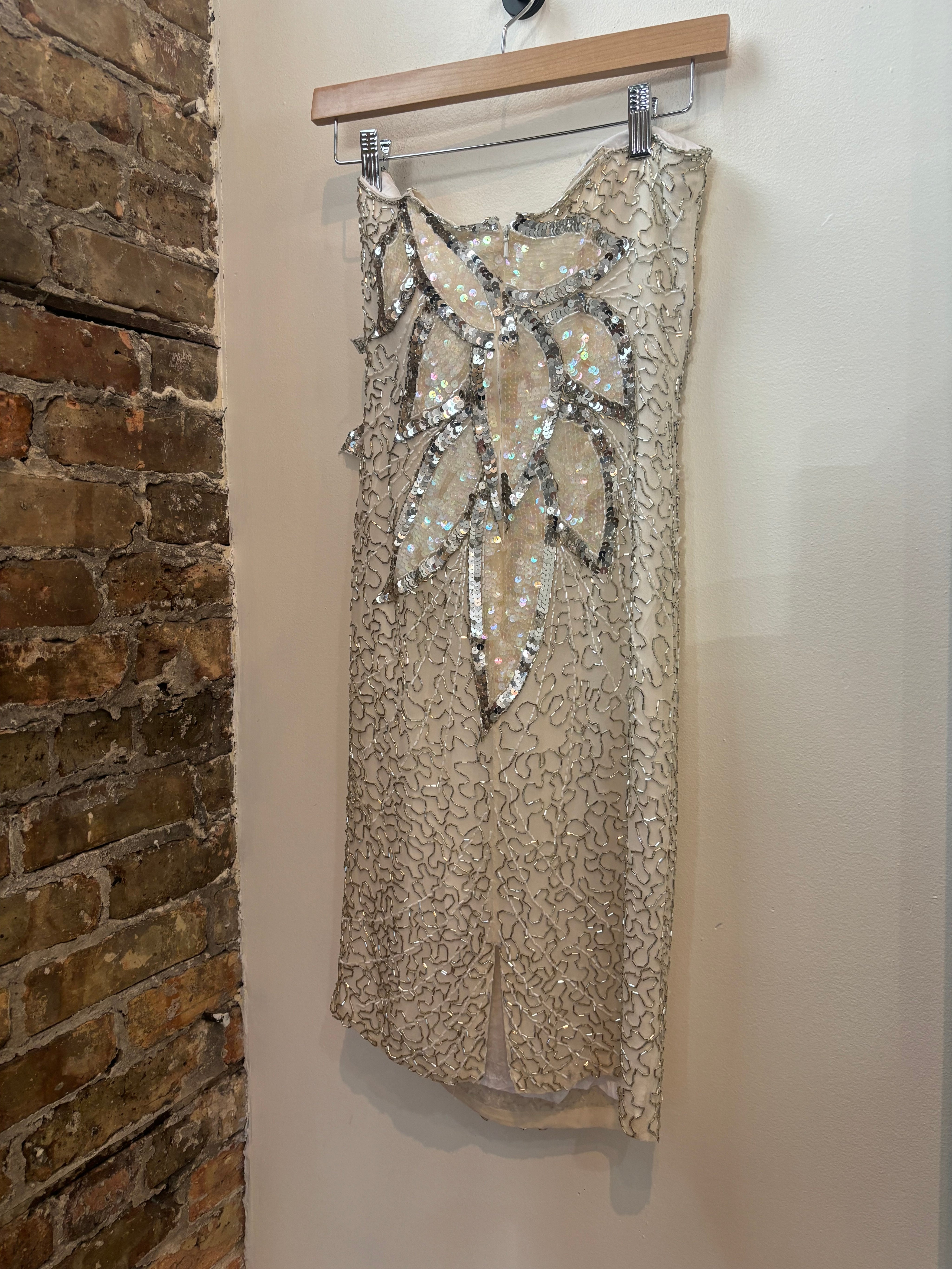 Chappell Roan White Beaded Dress (S)