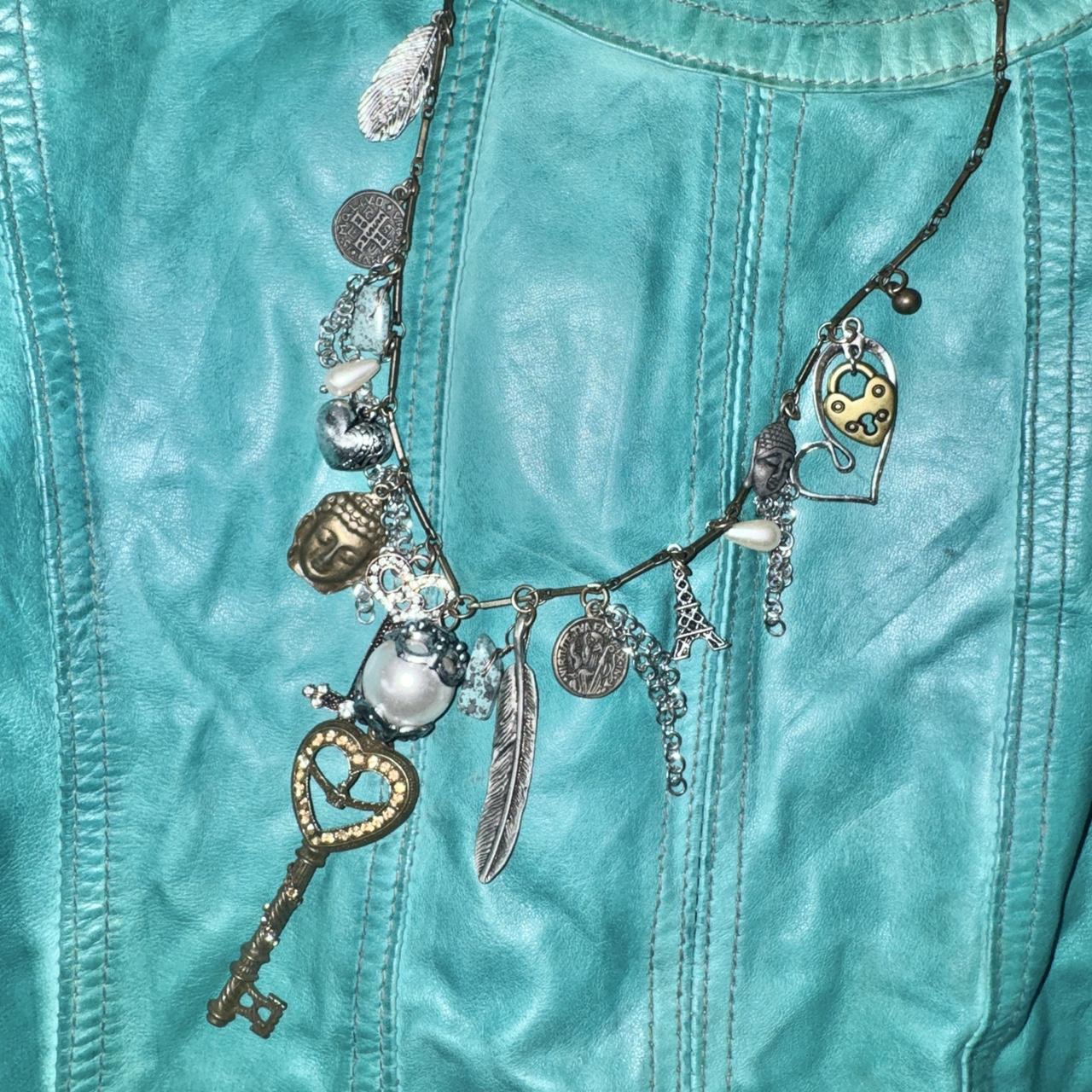 Mixed Metal Buddha Charm Necklace