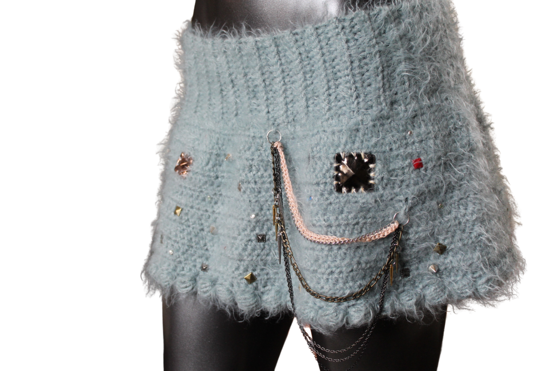 Studded Crochet Skirt (M)