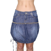 Y2K Denim Bubble Skirt (S)