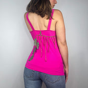 Save The Queen Embroidered Tank Top (S)