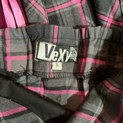 Pink Plaid Mall Goth Dress (S)
